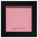Revlon blush compact with pink shade on a black background