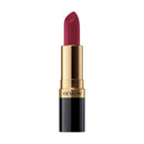 Revlon lipstick with a gold cap and black body on a white background