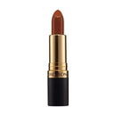 Revlon lipstick with a brown shade on a white background