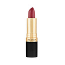 Revlon lipstick with gold cap and black base on a white background