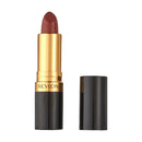 Revlon lipstick with gold cap and black casing on a white background