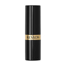 Revlon lipstick with black casing and gold band on a white background