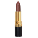 Revlon lipstick with a gold cap and black base on a white background