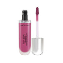Revlon matte lip gloss with applicator on a white background