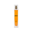 Revlon perfume bottle with orange liquid on a white background