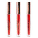 Three lip glosses with 'Revolution' branding on a white background