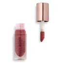 Revolution Pout Bomb Plumping Lip Gloss - Sauce Dusty Pink on a white background