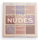 Revolution Ultimate Nudes Eye Shadow Palette - Light on a white background