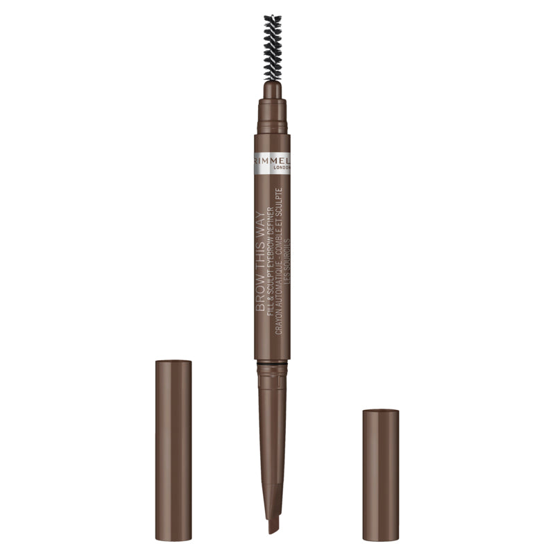 Rimmel Brow This Way 2-In-1 Fill & Sculpt - 002 Med Brown