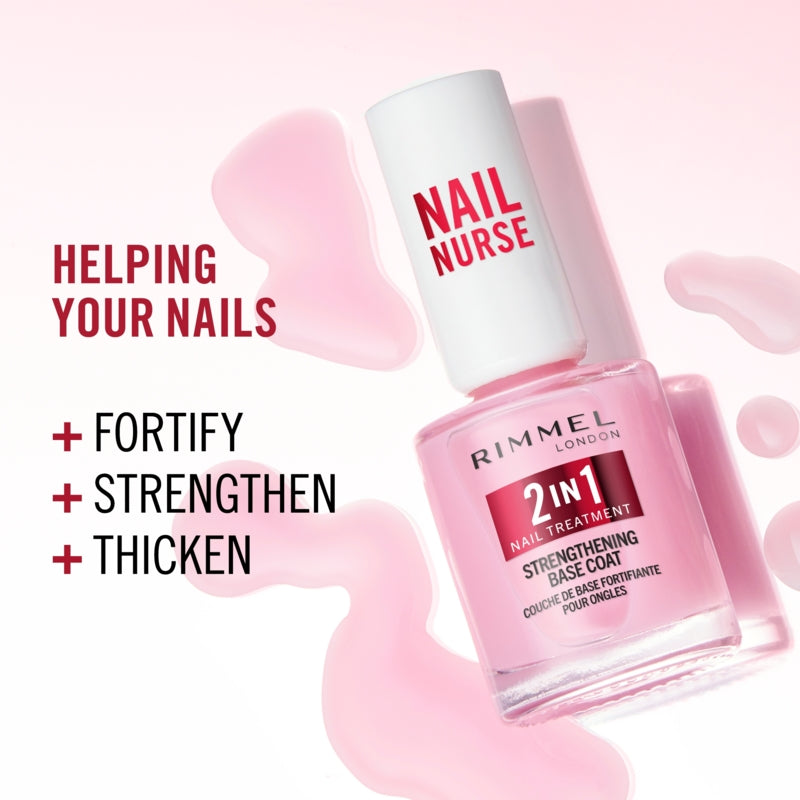 Rimmel Nail Nurse 2 in 1 Base Coat & Strengthener