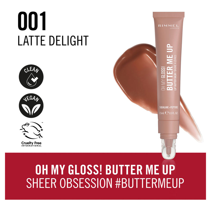 Rimmel Oh My Gloss! Butter Me Up - 001 Latte Delight