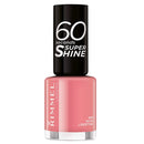 Rimmel London nail polish bottle with '60 seconds Super Shine' text on a white background