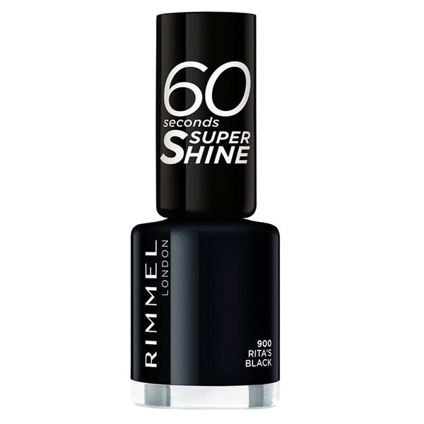 Rimmel 60 Second Super Shine Nail Polish 900 Black