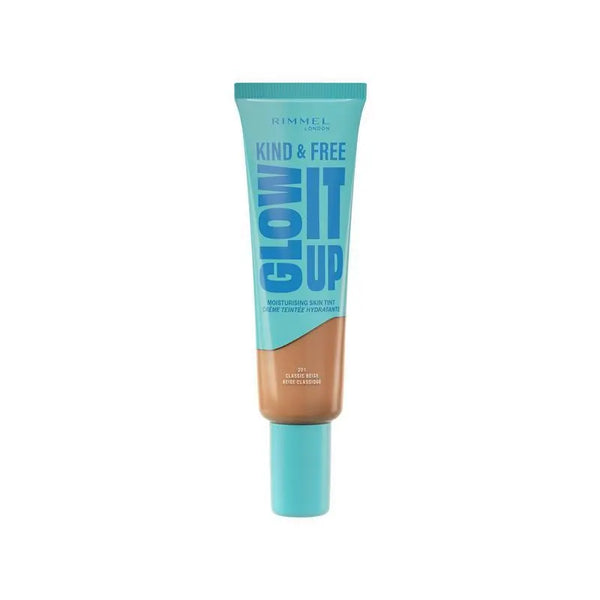 Rimmel Kind & Free Glow It Up foundation tube on a white background
