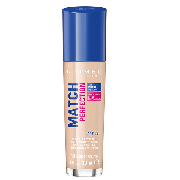 Rimmel Match Perfection Foundation 010 Light Porcelain