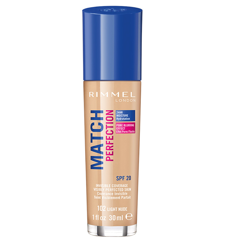 Rimmel Match Perfection Foundation 102 Light Nude