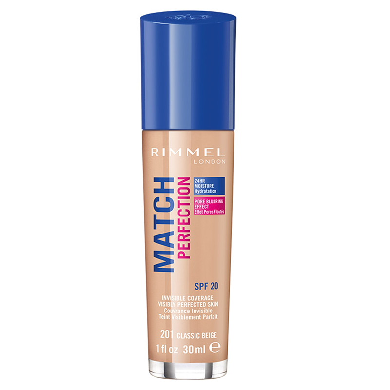 Rimmel Match Perfection Liquid Foundation 201 Classic Beige