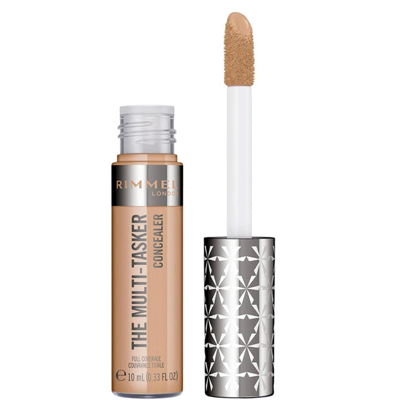 Rimmel Multi-Tasker Concealer with applicator on a white background