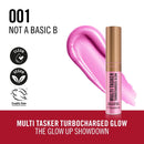 Multi Tasker Turbocharged Glow product with pink liquid on a white background