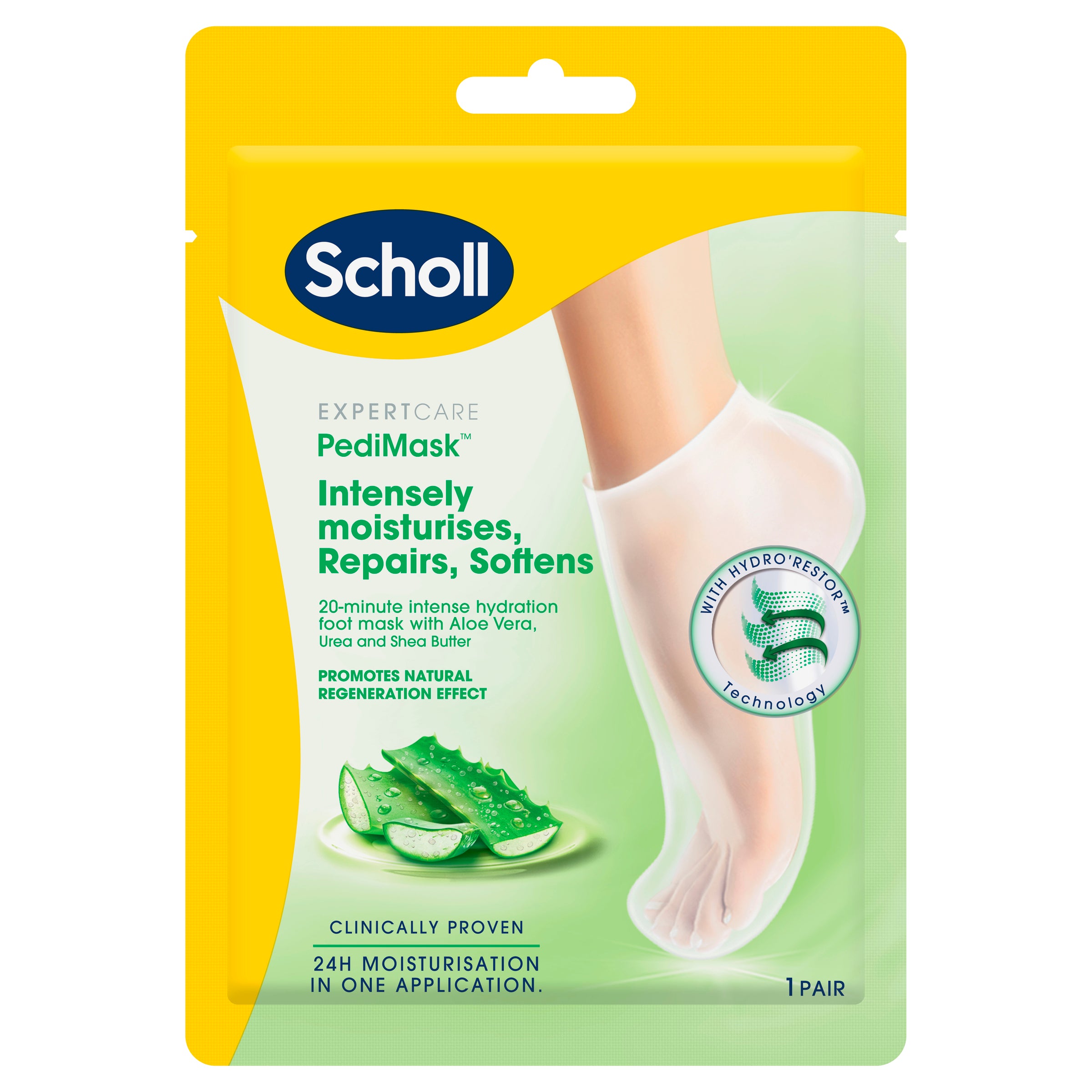 Scholl Aloe Vera Pedi Mask Single Pouch