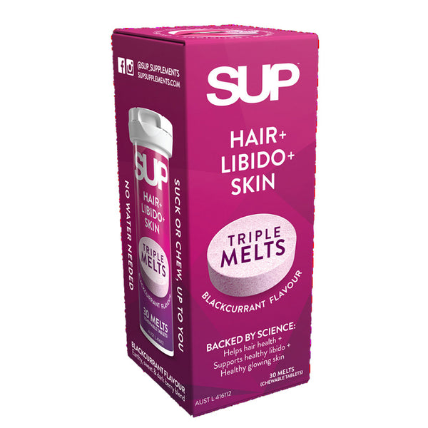 SUP Supplements Hair + Libido + Skin 30 Melt Tablets