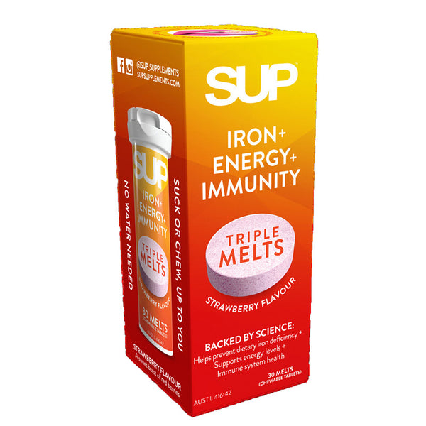 SUP Supplements Iron + Energy + Immunity 30 Melt Tablets