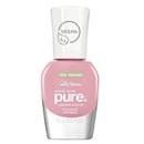 Sally Hansen nail polish bottle with pink color on a white background
