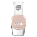 Sally Hansen nail polish bottle with 'plant based' and 'good. kind. pure.' text on a white background