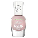 Sally Hansen nail polish bottle with 'Vegan' label on a white background