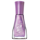 Salty Hanson Insta-Dri Galaxy nail polish in a clear glass bottle with a lavender-purple cap, showing a sparkling purple polish inside.