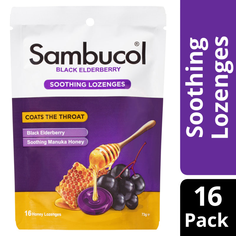 Sambucol Soothing Throat Lozenges 16 Pack