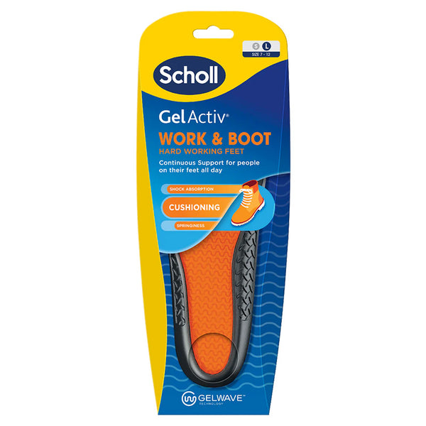 Scholl GelActiv Work & Boot Insoles Large