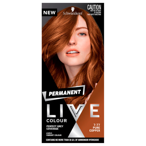 Schwarzkopf Live Colour Permanent 7.77 Pure Copper