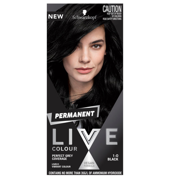 Schwarzkopf Live Colour Permanent 1.0 Black