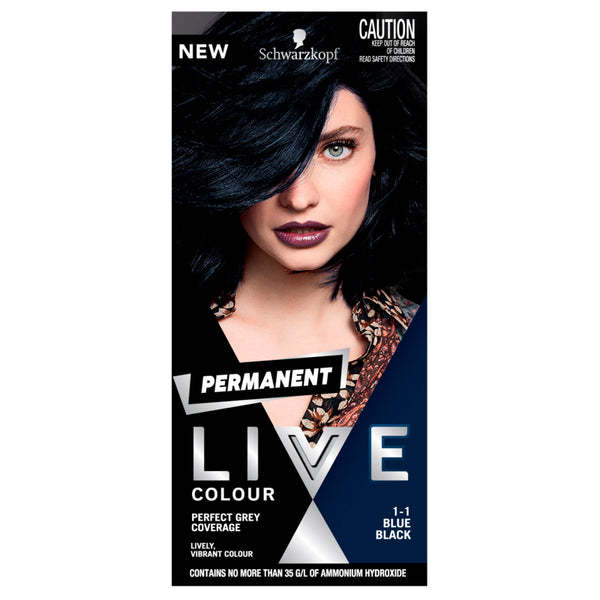 Schwarzkopf Live Colour Permanent 1.1 Blue Black