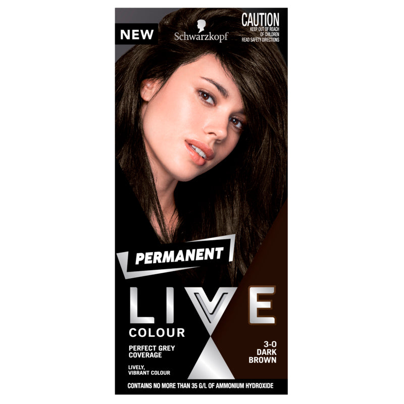 Schwarzkopf Live Colour Permanent 3.0 Dark Brown