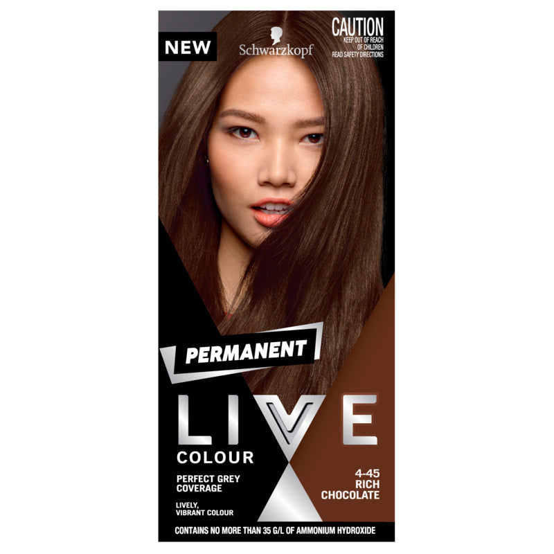 Schwarzkopf Live Colour Permanent 4.45 Rich Chocolate