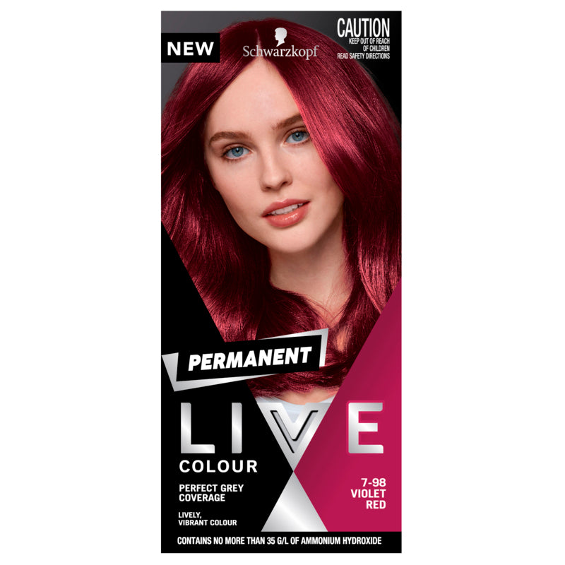 Schwarzkopf Live Colour Permanent 7.98 Violet Red