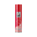 Red bottle of Schwarzkopf Taft Styling Lacquer on a white background