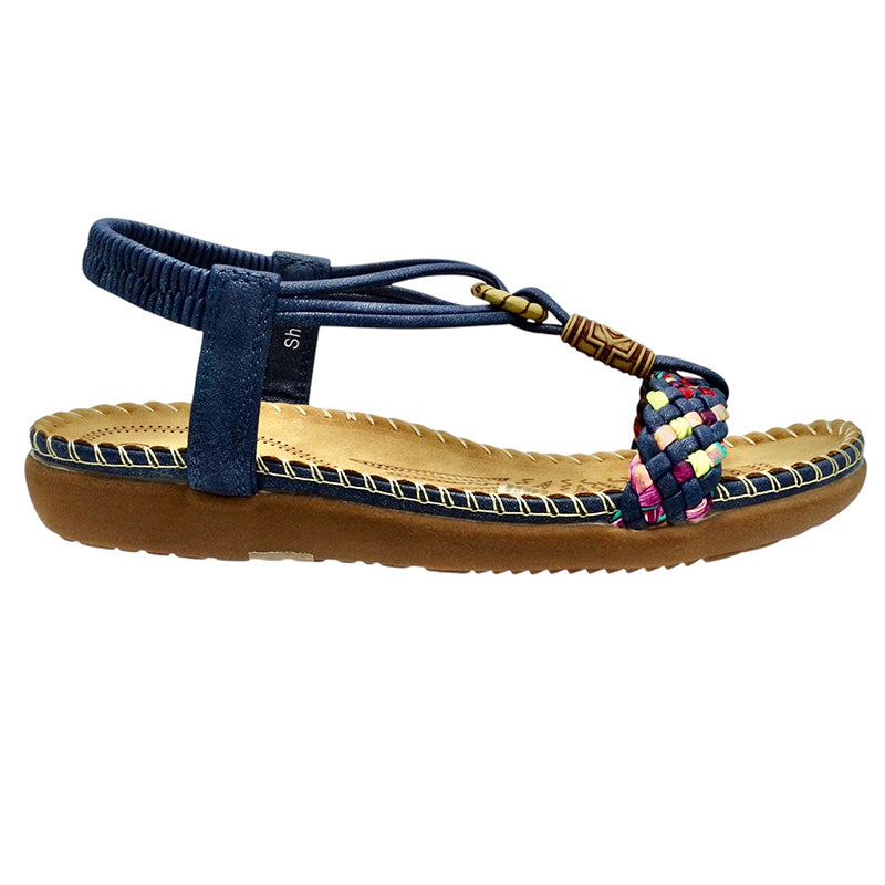Lorella Sharnni Blue Multi Sandal - Size 41