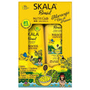 Skala Brasil shampoo and conditioner set packaging on a white background