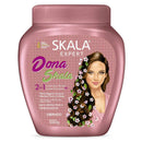 Skala Expert hair care product jar with a woman's face on the label