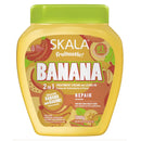 Skala fruitastic banana 2 in 1 treatment cream jar on a white background