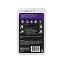 Back of a Skin Republic skincare mask packaging with text and icons on a white background