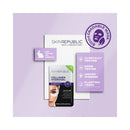 Skin Republic collagen hydrogel mask packaging on a light purple background