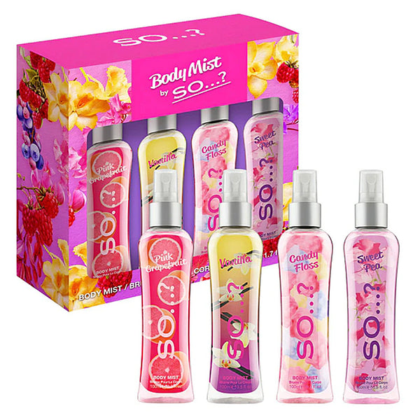 So...? Luscious Four Body Mist 4 Piece Gift Set