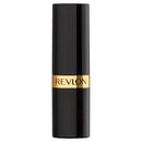 Revlon lipstick in black with gold accent on a white background