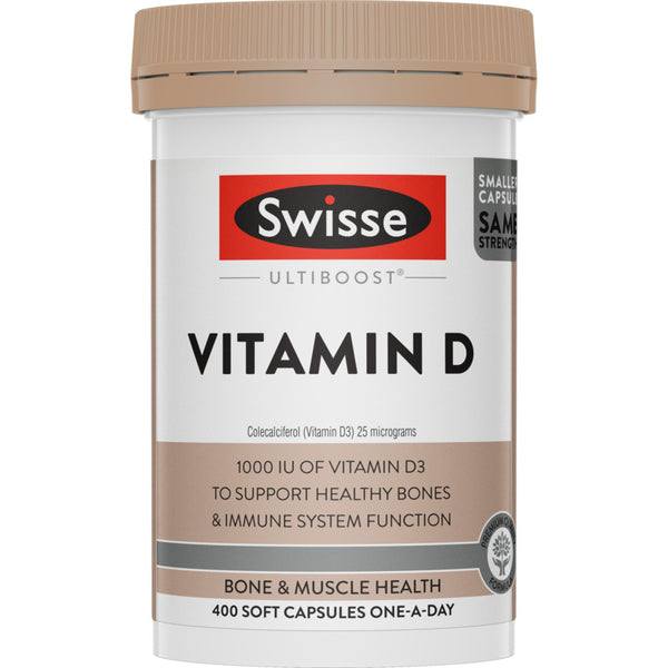 Swisse Ultiboost Vitamin D 400 Capsules