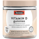 Jar of Swisse Vitamin D gummies on a white background