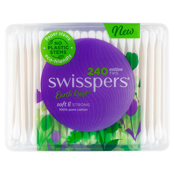 Swisspers Cotton Tips Paper Stems - 240 Pack